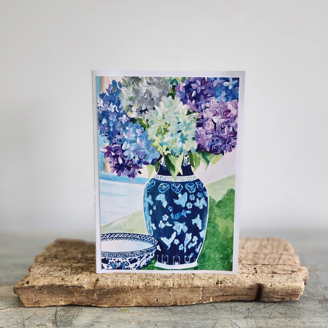 Floral Card ~ Hydrangea Vase Arrangement