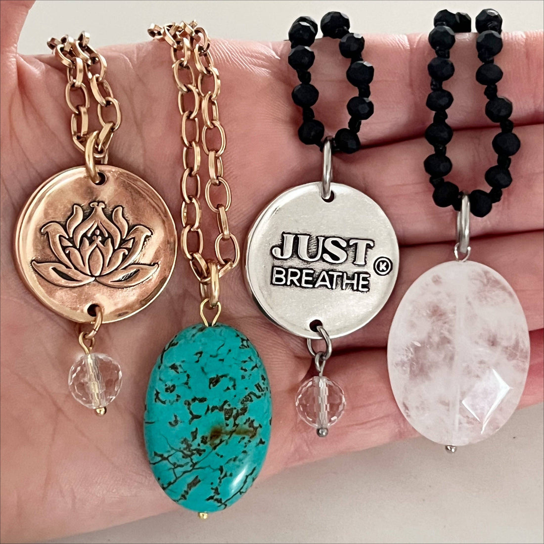 JUST BREATHE | LOTUS FLOWER | Original Necklace