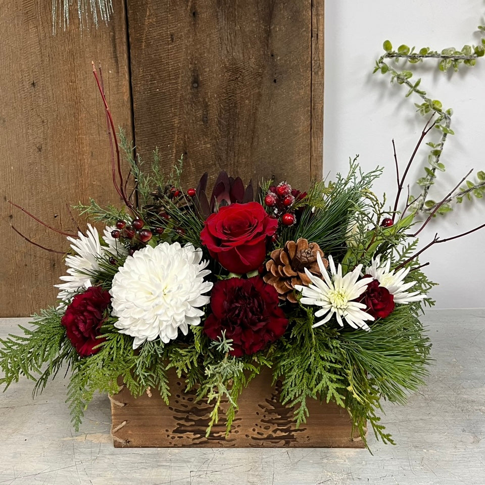 Floral Winter Centrepiece (Small Box)