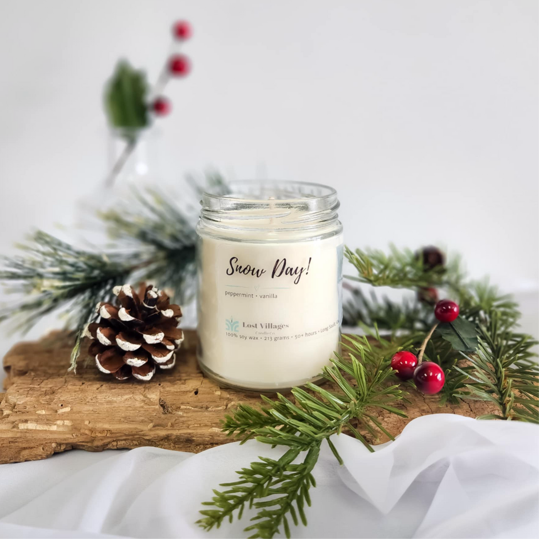 Candle - Snow Day! ~ Peppermint &amp; Vanilla