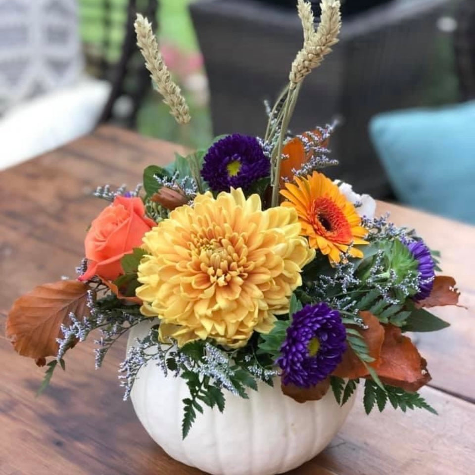 Thanksgiving Pumpkin Centrepiece